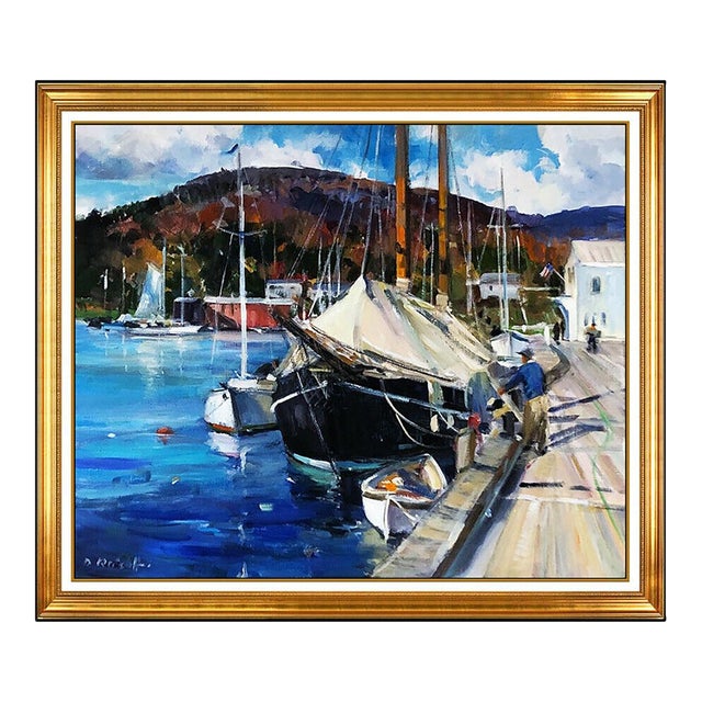 Late 20th Century Morning at the Docks, Dale Ratcliff For Sale