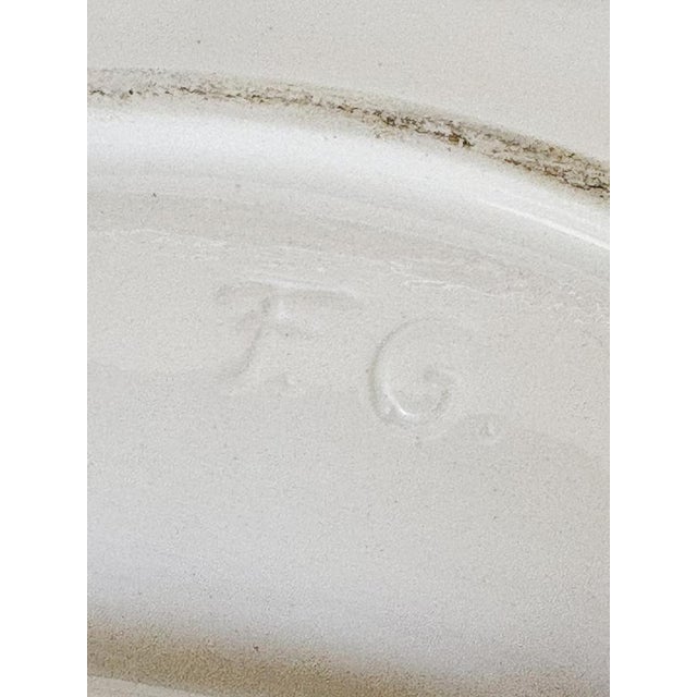 Majolica and Porcelain Plates, France, 1960s, Set of 3 For Sale - Image 11 of 15