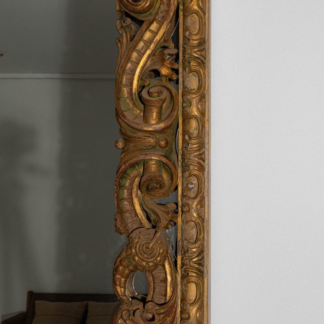 Neoclassical 1880s French Oak Neoclassical Mirror For Sale - Image 3 of 18