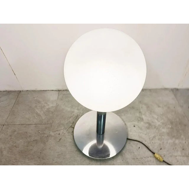 Italian Glass and Chrome Table Lamp, 1960s For Sale - Image 6 of 10