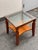 Custom Wood + Glass Side Table For Sale - Image 4 of 12