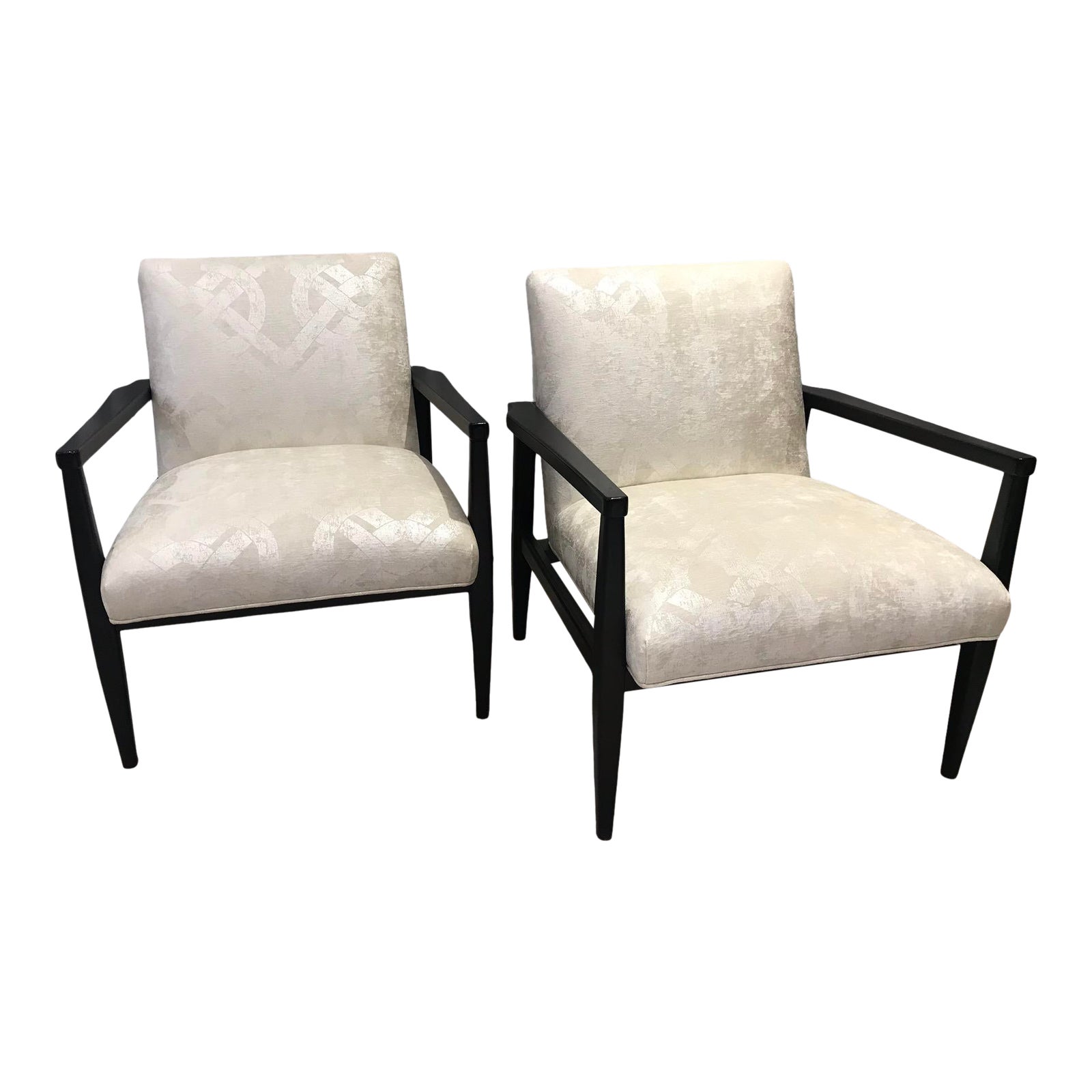 MidCentury Style Chairs by Arhaus a Pair Chairish