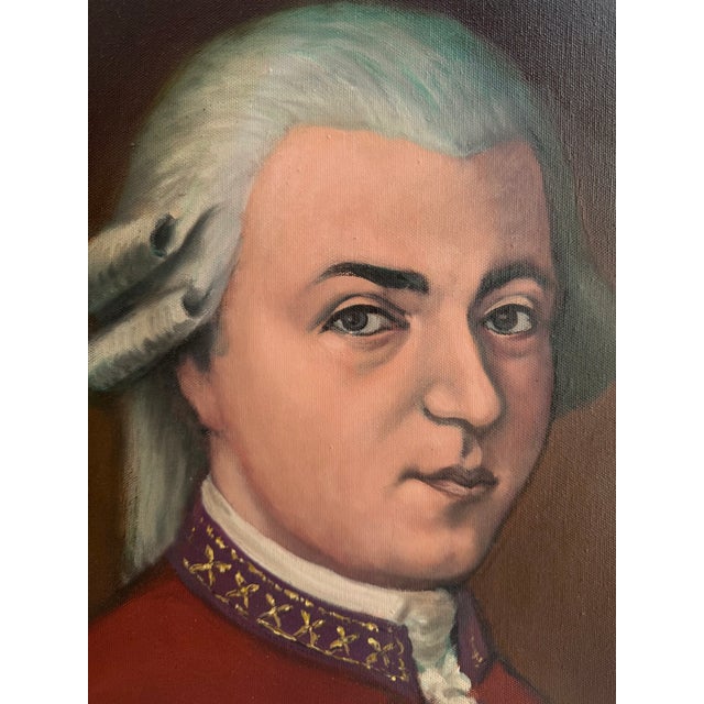 Traditional Wolfgang Amadeus Mozart Portrait Painting For Sale - Image 3 of 4