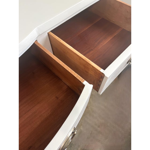Wood Hepplewhite Coastal Creams Solid Wood Buffet/Sideboard/Credenza For Sale - Image 7 of 7