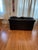 Vintage Maurice Villency Black Leather Goose Down Love Seat For Sale In Mobile - Image 6 of 7