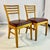 1940s Vintage Art Deco Italian Honey Stained Maple Back Slat Dining Chairs - Set of 6, After Gio Ponti For Sale - Image 13 of 13