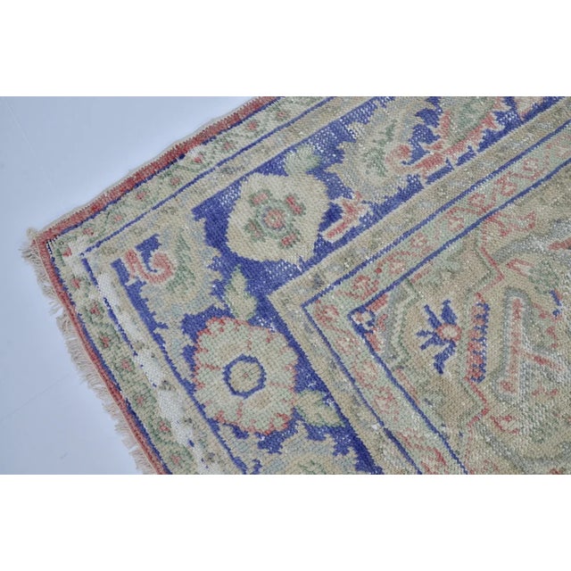 Mid 20th Century Oushak Turkish Oversize Wool Rug For Sale - Image 10 of 10