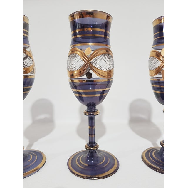 Vintage Italian Glasses, 1960s, Set of 4 For Sale - Image 10 of 12