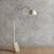 1970s White Squiggle Floor Lamp with Stone Base, Italy 1970s For Sale - Image 5 of 11