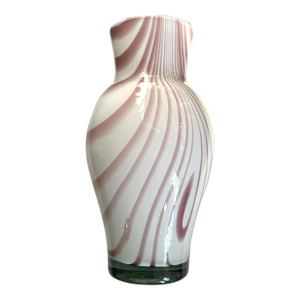 Murano Art Glass Vase, Italy 1960s Hand Made Mid-Century Modern