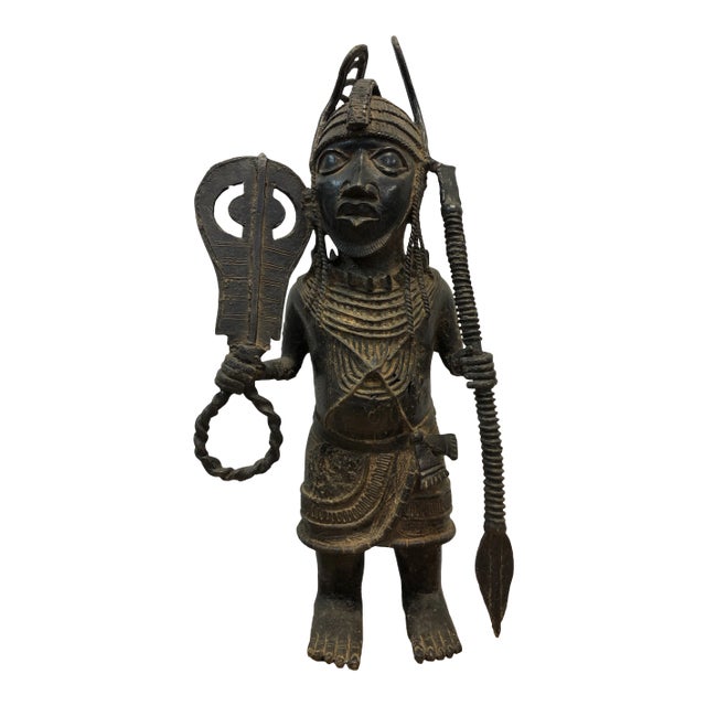 Late 18th Century Bronze Warrior Sculpture For Sale