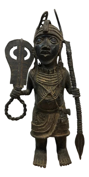 Late 18th Century Bronze Warrior Sculpture