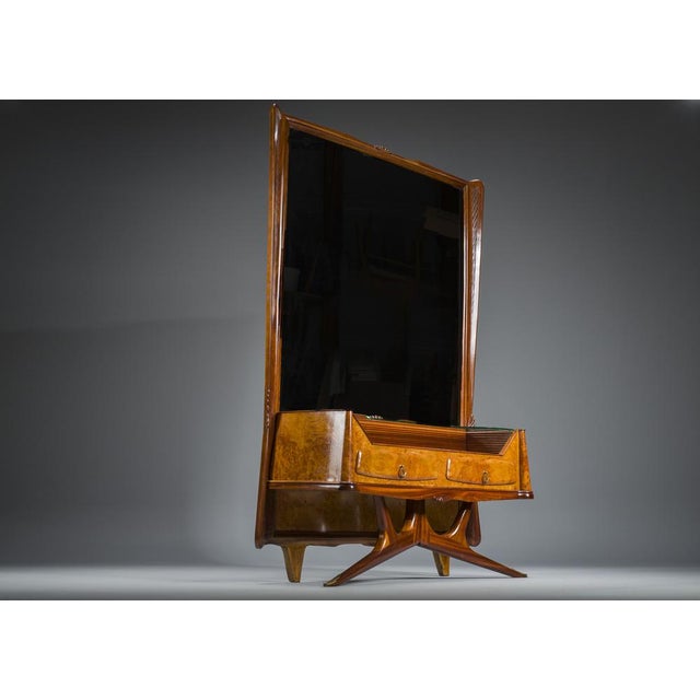 Dressing Table or Console with Mirror by Vittorio Dassi, 1950s For Sale - Image 12 of 14