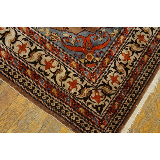 1960s Antique Chinese Silk Rug For Sale - Image 5 of 12
