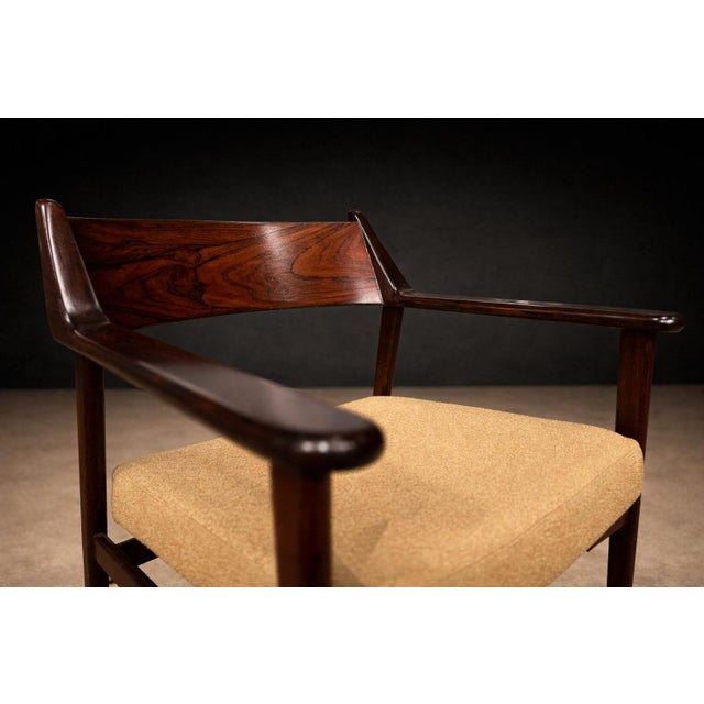 Set of Four Brazilian Rosewood Armchairs / Dining Chairs by Jorge Jabour, Cantù, 1960s - Lot 634–615A For Sale - Image 13 of 18