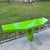 Postmodern Postmodern Lime Green Lacquer Laminate and Lucite Console Table For Sale - Image 3 of 12