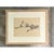 Wood Vintage Framed Reclining Skeleton Study on Paper For Sale - Image 7 of 12