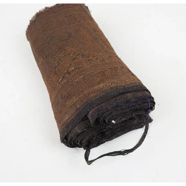 Vintage Metallic Indian Fabric Border Trim 7 Yards For Sale - Image 4 of 6