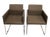 Vintage Italian Modern Armchairs in Metal, 1980s, Set of 2 For Sale
