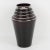 Metal French Art Deco Black Glass Vase With Silver Overlay Decor, 1930s For Sale - Image 7 of 7