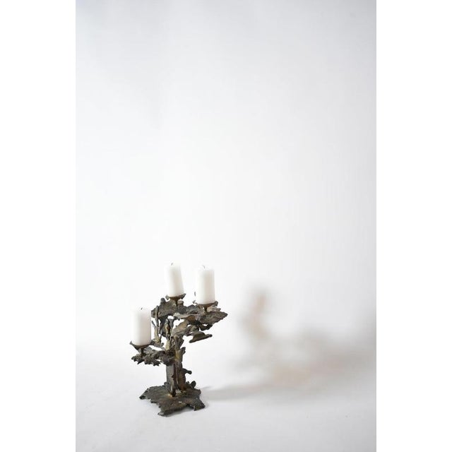 Brutalist Vintage Brutalist Candleholder, 1960s For Sale - Image 3 of 5