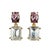 Oscar De La Renta Gold Plated Light Amethyst Crystal Rectangle Drop Post Earrings, A Pair For Sale - Image 9 of 12