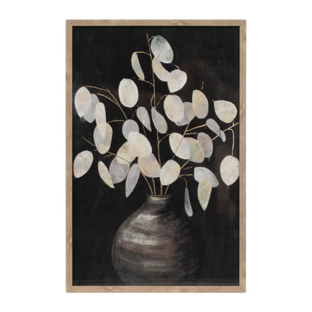 Modern Beige Eucalyptus Print (Set of 2) For Sale - Image 3 of 5
