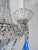 1940s Italian Completely Beaded Basket Cobalt Blue Accents Chandelier, C 1920 For Sale - Image 12 of 13