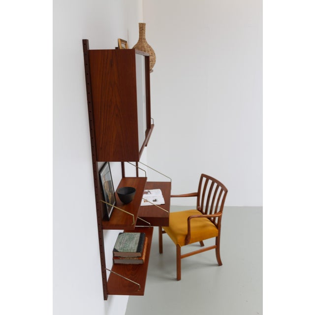 Modern Danish Teak 2-Bay Modular Wall Unit by Poul Cadovius for Cado, 1960s For Sale - Image 14 of 18