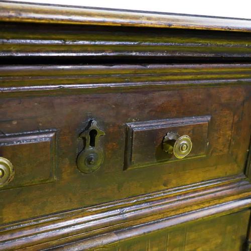 Wooden Credenza with Upper Drawer and Panelled Doors For Sale - Image 4 of 10