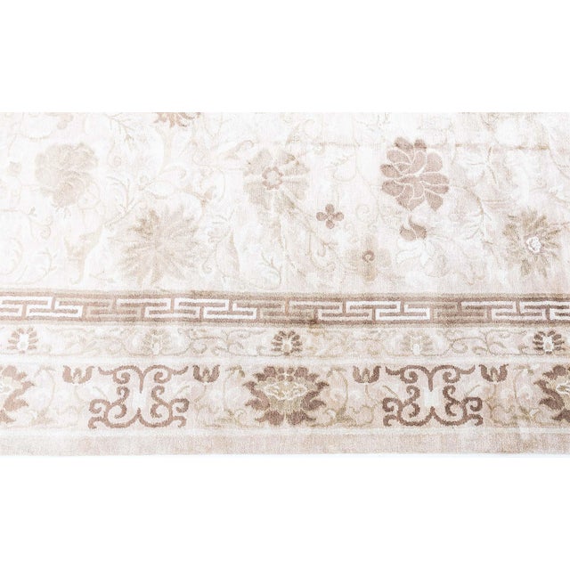 Modern Traditional-Inspired Hand-Knotted Silk Rug by Doris Leslie Blau Size: 8'0" × 10'2" (243 × 309 cm) Blending...