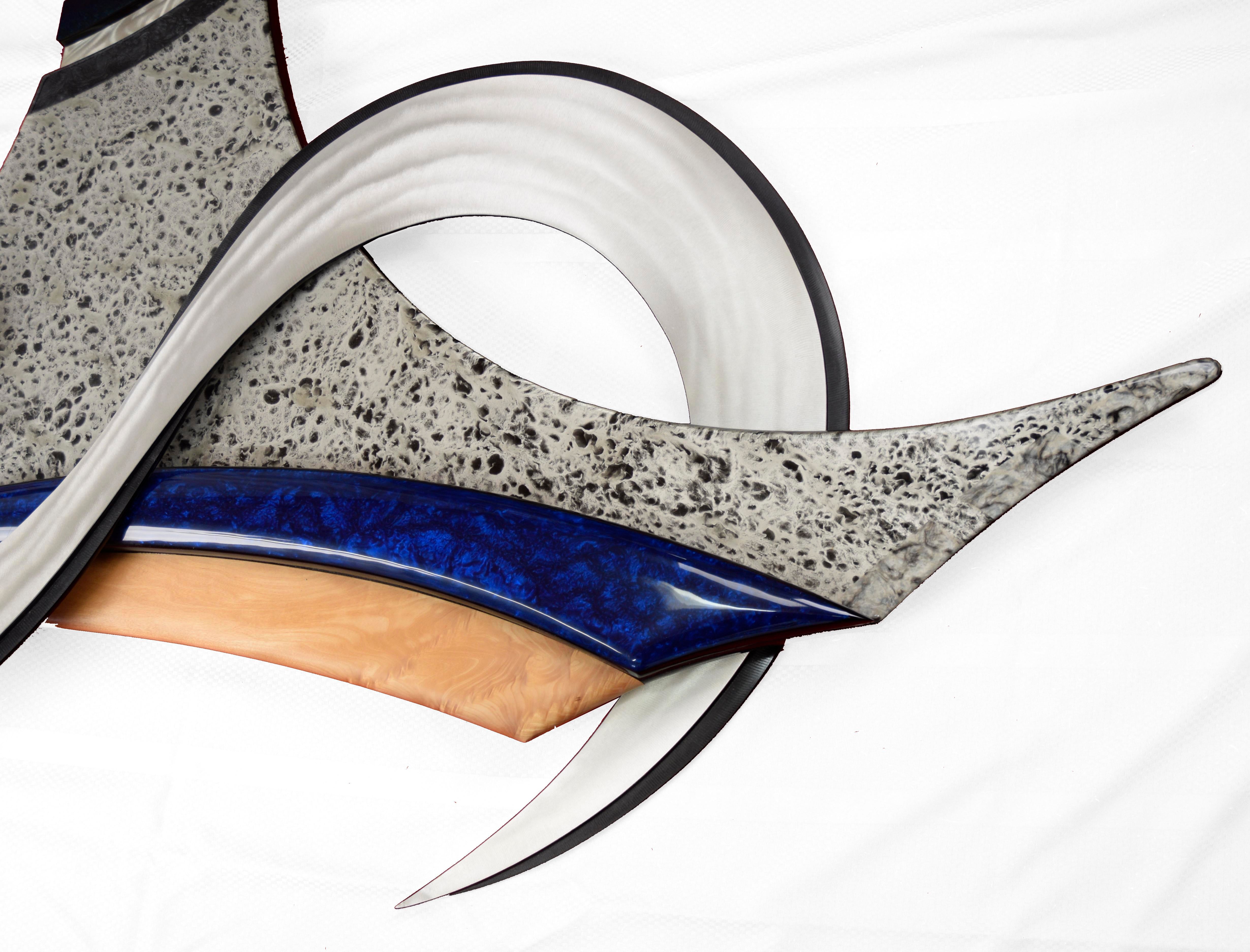 1990s Granite Sail - Abstract Wall Sculpture by Craig French