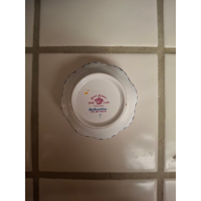 1930s Royal Albert "Petit Point" Creamer and Sugar Bowl For Sale - Image 9 of 18