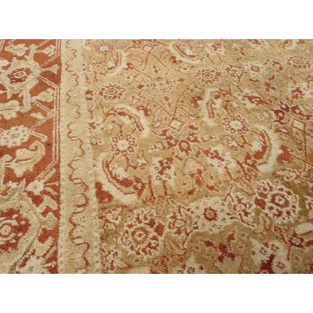 Textile Galerie Shabab Collection Early 20th Century Indian Agra Rug For Sale - Image 7 of 10
