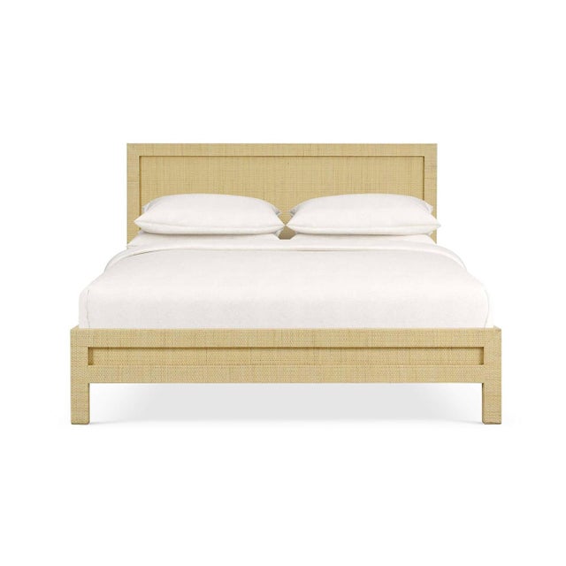 The king bed frame brings a relaxed yet refined presence to the bedroom, defined by clean architectural lines and a...