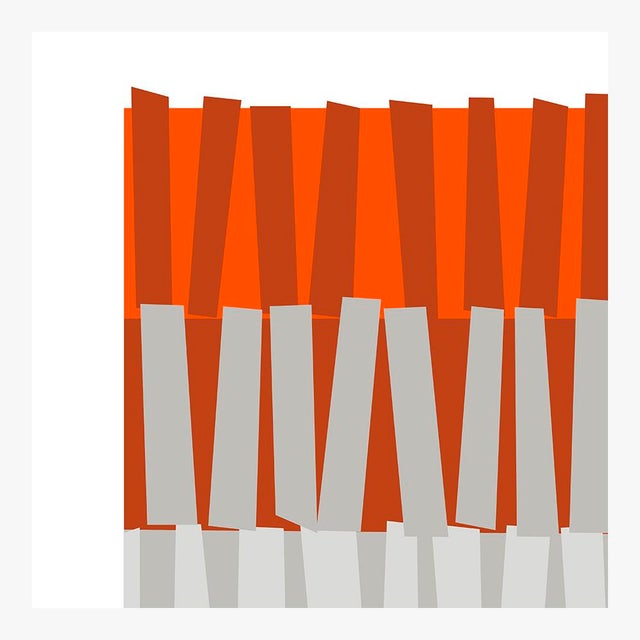 Color Rhythm in Orange Fine Art Print 20" X 24" by Liz Roache For Sale - Image 4 of 6