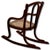 Unusual Antique Very Small Doll Size Bentwood Rocking Chair Possibly a Salesman Sample - Measures 15 Inches Tall For Sale - Image 11 of 18