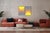 Yellow 2026, Solar Lens, Space Age Style Diptych, Limited Edition Giclée, Yellow to Gray Transitions For Sale - Image 8 of 8