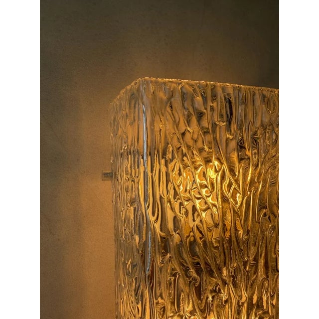 Wall Lamp in Textured Glass from Kalmar Franken, 1960s For Sale - Image 11 of 13
