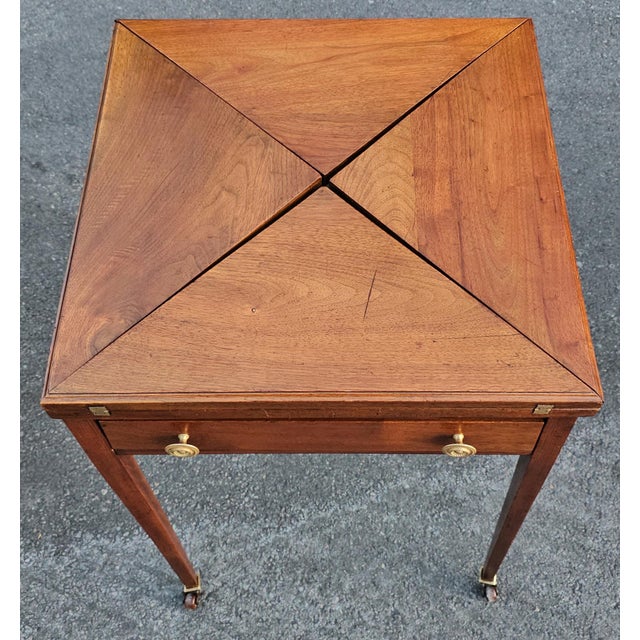 19th Century French 19th Century Envelope Game Table For Sale - Image 5 of 11