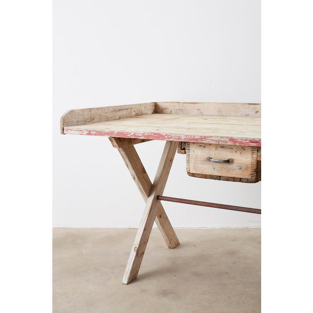 Rustic Pine Work Table or Gardening Table Chairish