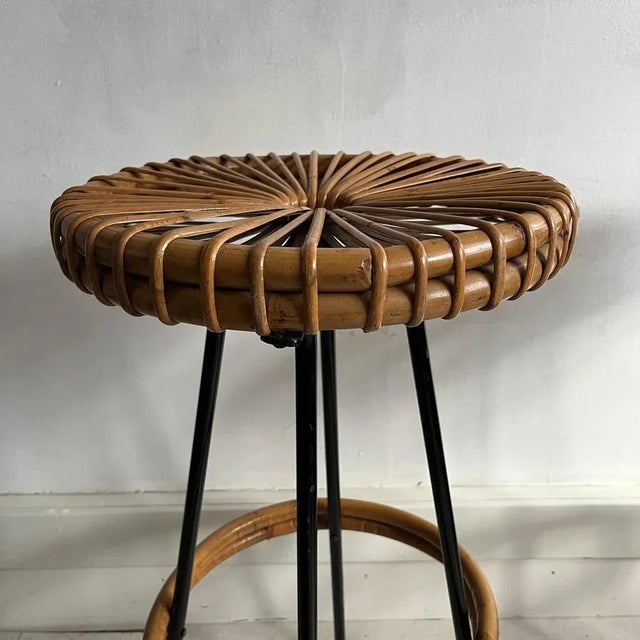 Mid-Century Modern Set of Dutch Bar Stools attributed to Rohé Noordwolde For Sale - Image 3 of 9