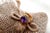 Gold ring with grid and twists and cut amethyst application. Metal: Gold. Origin: Portuguese. Brand: Dragão. Weight: 8.25...