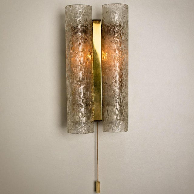 Doria Wall Lamps in Brass and Glass, 1960s, Set of 3 For Sale - Image 9 of 15