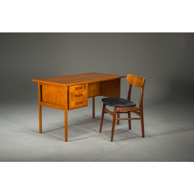 Mid-Century Danish Teak Desk from Gunnar Nielsen Tibergaard, 1960s For Sale - Image 9 of 18