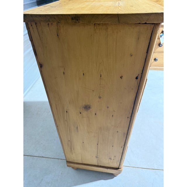 Antique Pine Four Drawers - Chest of Drawers From England For Sale - Image 13 of 18