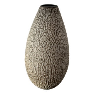 Hand-Thrown Ceramic Vase with Shrink Glaze by Albert Kiessling, 1950s For Sale