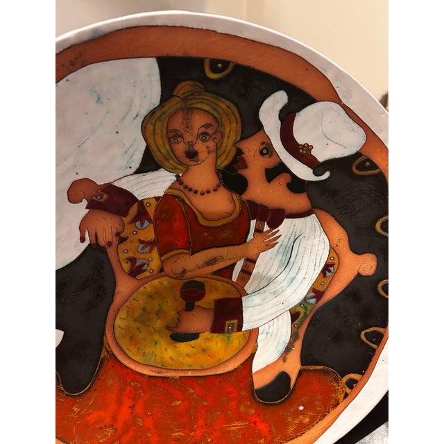 Art Deco European Wall Plate For Sale - Image 3 of 3