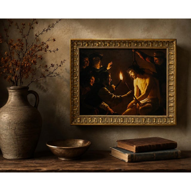 The Mocking of Christ — After Gerrit van Honthorst, c. 1617 A richly atmospheric reproduction of Gerrit van Honthorst’s...