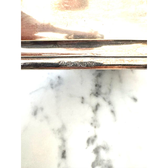 Silver Antique Silver Plate Pair of English Candleabras For Sale - Image 8 of 8